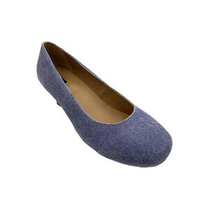 ARRAY Women's Flatter Heel Denim Blue - Narrow